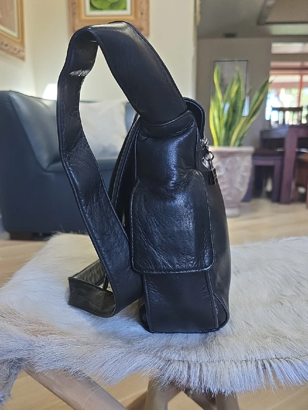 Leather Shoulder Bag - Picture 2 of 9